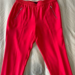 J.Crew red pull-on joggers, size 8